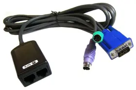 (image for) 32P1645 IBM 1.5m KVM Conversion to IP Ethernet Adapter Cable