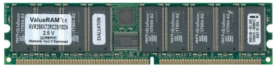 (image for) KVR266X72RC25/1024 Kingston 1GB ValueRAM DDR SDRAM Module