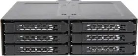 (image for) MB608SP-B Icy Dock 6 Bay 2.5in SATA & SSD HDD Enclosure