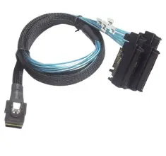 (image for) MiniSAS Cable SFF-8087 to 4x SFF-8482 with 15Pin SATA Power