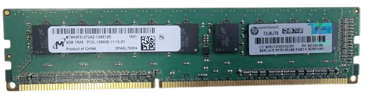 (image for) MT9KSF51272AZ-1G6E1ZE HP/Micron 4GB 12800E DDR3 PC3L Memory Module