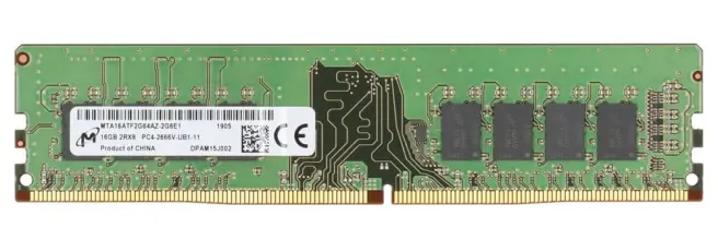 (image for) MTA16ATF2G64AZ-2G6E1 Micron 16GB PC4-21300 DDR4-2666MHz Module