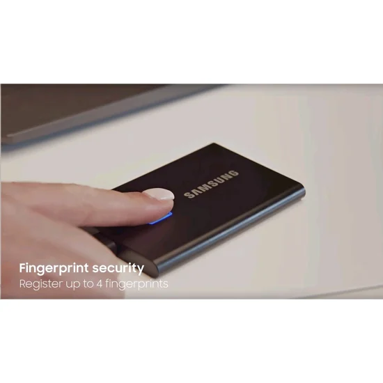 (image for) MU-PC500K/WW Samsung T7 TOUCH USB 3.2 500GB (Black) Portable SSD