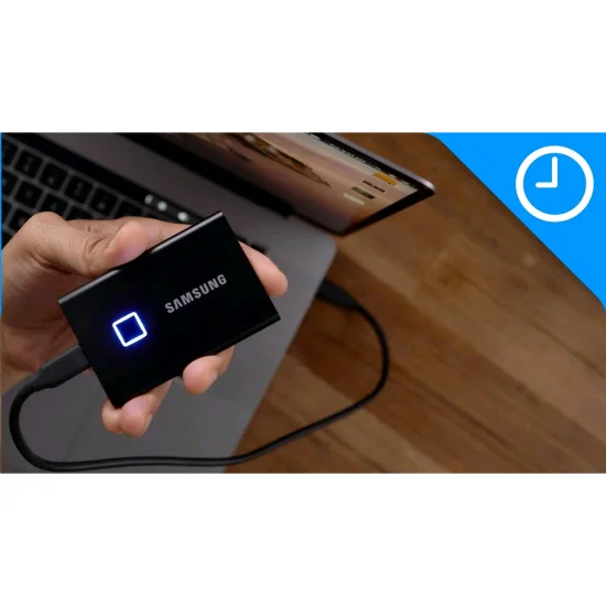 (image for) MU-PC500K/WW Samsung T7 TOUCH USB 3.2 500GB (Black) Portable SSD