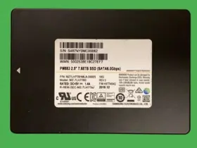 (image for) MZ7LH7T6HMLA Samsung PM883 7.68TB SATA 6Gbps 2.5 Data Center SSD