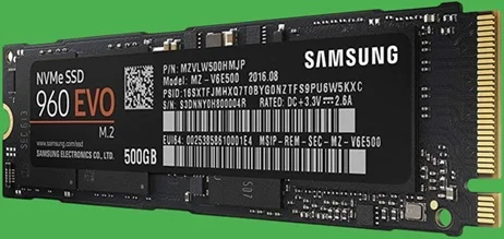(image for) MZVLW500HAJQ Samsung NVMe SSD 960 EVO M.2 500GB