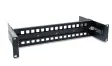 NP-DR190-Black 19In Rack Mount Adjustable DIN-Rail Bracket 2U