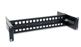 NP-DR190-Black 19In Rack Mount Adjustable DIN-Rail Bracket 2U (image for) NP-DR190-Black 19In Rack Mount Adjustable DIN-Rail Bracket 2U