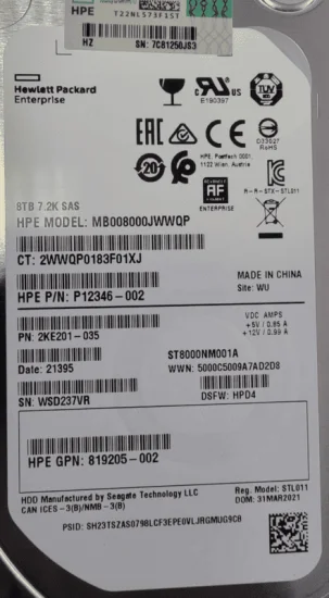 (image for) P12346-001 HPE Midline 6TB 7200RPM SAS 6Gbps 64MB Cache 3.5in Hard Drive