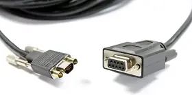 (image for) PY237 Null Modem Serial Cable Micro-DB9(M) to DB9(F)