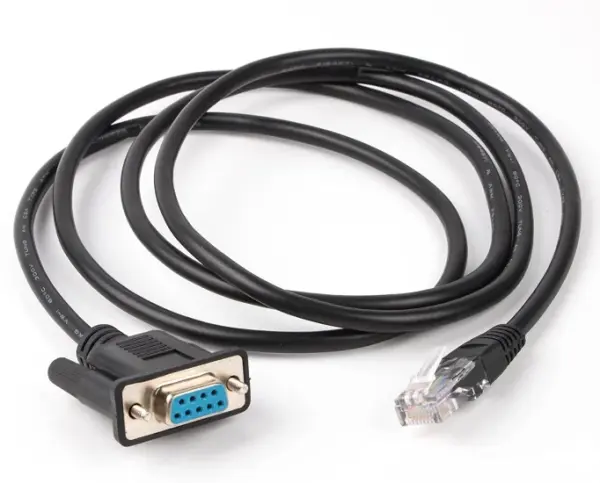 (image for) RJ45 to RS232 DB9 9-Pin Serial Port Female to RJ45 Female Cable