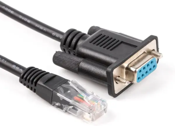(image for) RJ45 to RS232 DB9 9-Pin Serial Port Female to RJ45 Female Cable