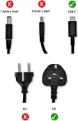 (image for) R2M8K Dell Latitude 7390 90W AC Power Adapter with USB Type-C