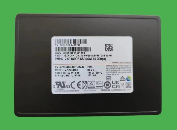 (image for) MZ-7L3480B Samsung PM897 480GB SSD SFF 6Gbps SATA III SSD