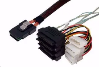 (image for) SFF-8087 to SFF-8482 x 4 Fanout SAS Cable