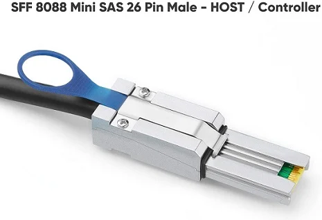 (image for) SFF-8088 Mini-SAS 26-Pin to 4-SATA cable array kit