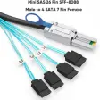 (image for) SFF-8088 Mini-SAS 26-Pin to 4-SATA cable array kit