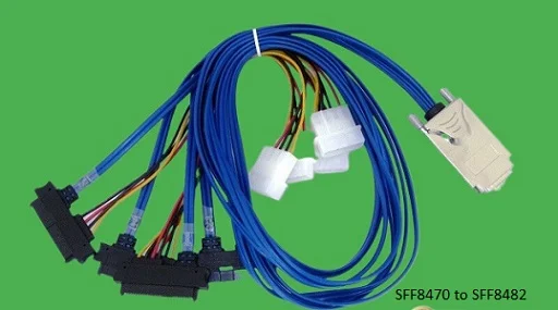 (image for) SFF8470 to SFF8482 50cm (0.5m) Serial Attached SCSI Cable