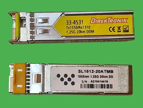 (image for) Single Mode 1.25G LC Bi-Directional SFP 20km Transceiver