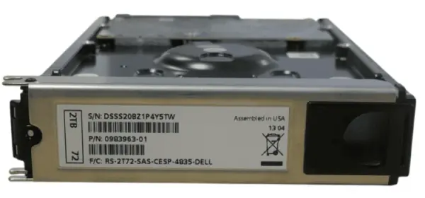 (image for) T7F78 Dell EqualLogic PS6100 2TB 7.2K 3.5in SAS HDD (0983963-01)