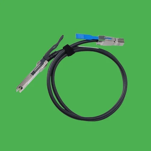 (image for) Tekmart Africa 1M QSFP SFF-8436 to SFF-8644 Hybrid HD SAS Cable