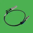 (image for) Tekmart Africa 1M QSFP SFF-8436 to SFF-8644 Hybrid HD SAS Cable