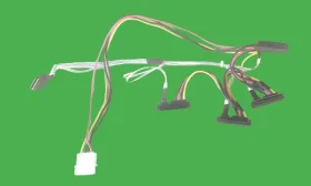 (image for) TKA-SFF8087-8482 Mini SAS to 4x SFF-8482 with 1x Molex Cable