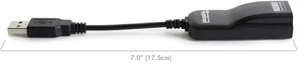 (image for) USB2-E100 Plugable USB 2.0-to-Ethernet Fast 10/100 LAN Adapter