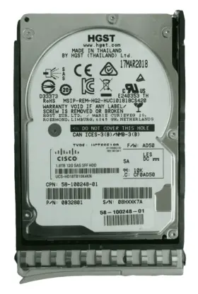(image for) UCS-HD18TB10K4KN Cisco 1.8TB 10k 2.5in SAS 12G Hard Drive