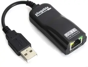 (image for) USB2-E100 Plugable USB 2.0-to-Ethernet Fast 10/100 LAN Adapter