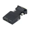 (image for) VGA to HDMI Adapter with Audio-Female VGA to Female HDMI