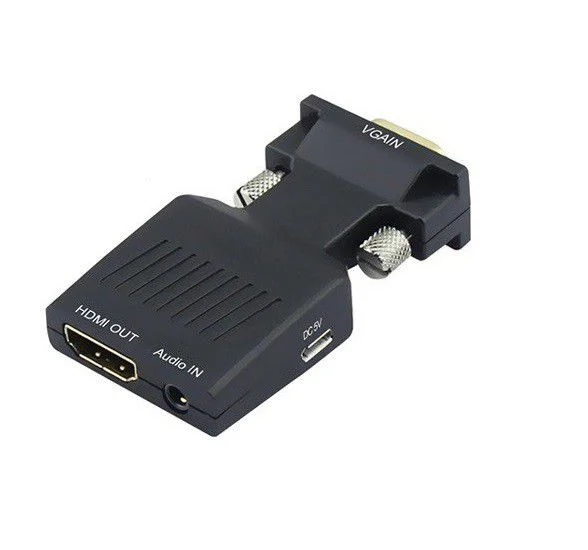 (image for) VGA to HDMI Adapter with Audio-Female VGA to Female HDMI
