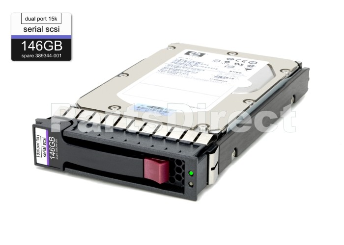 HP 146-GB 3G 15K 3.5 DP SAS HDD