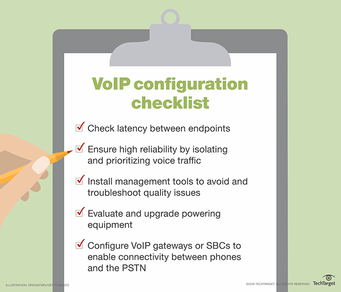 Your VoIP configuration checklist