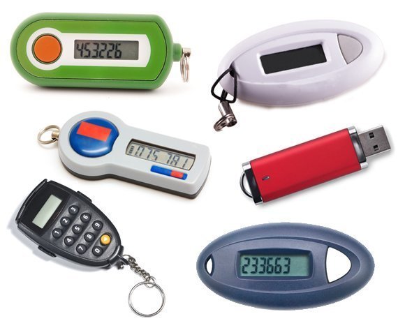 Key fobs, along with smart cards, proximity cards and biometric keyless entry fobs, are a type of physical security token.