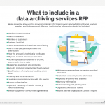 what to include in a data archiving services vendor request for proposal