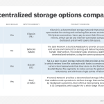 decentralized storage options comparison