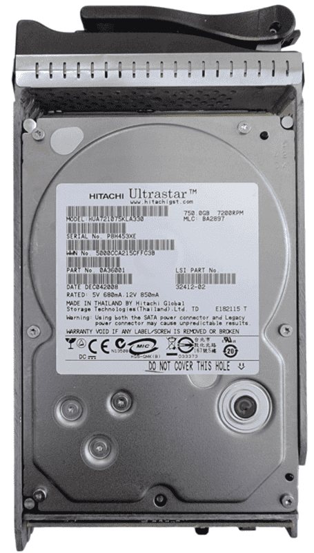 0A36001 EMC/Hitachi 750GB 7.2K RPM SATA 3.5in Hard Drive