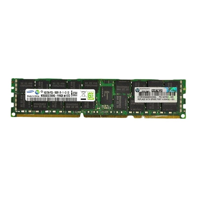 HP 647901-B21 16GB (1X16GB) 1333MHZ PC3-10600 CL9 ECC REGISTERED