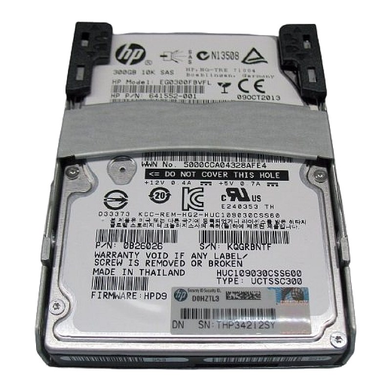 575055-001 HP 300GB 10K SAS Dual-Port HDD in Quick Release Tray