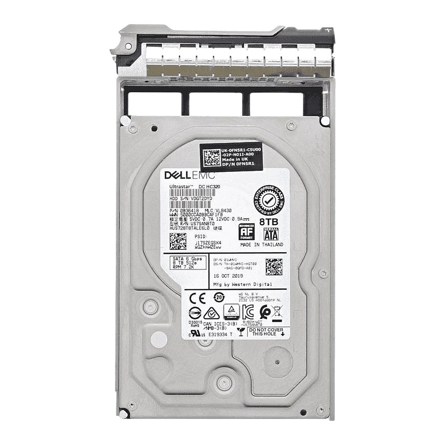 1WMVC Dell 8TB HUS728T8TALE6L0 SATA 3.5in 7.2k 6G Hard Drive