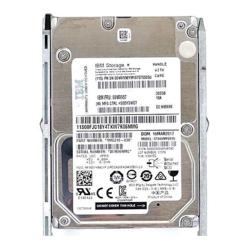 00FJ018 IBM 300GB SAS-2 SFF 2.5in 6Gbps 15K HDD