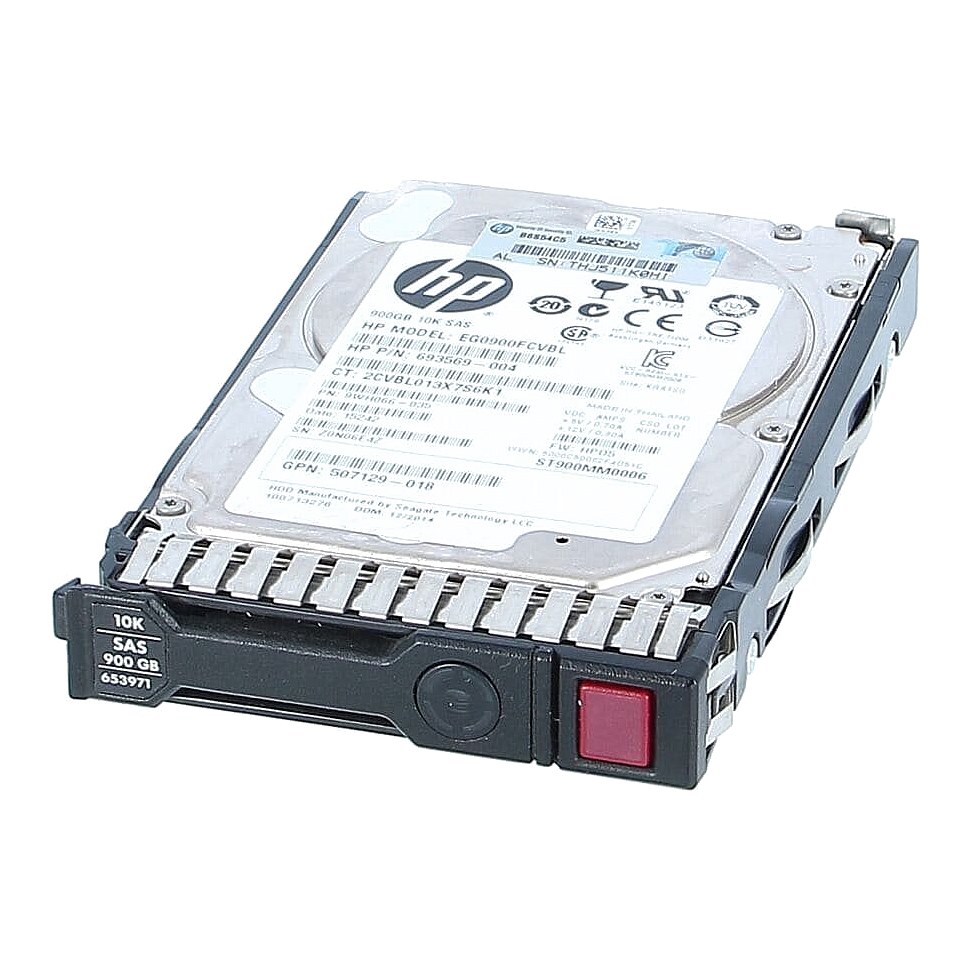 507129-018 HP G8/G9 900GB 6G 10K 2.5in SAS HDD in Smart Carrier