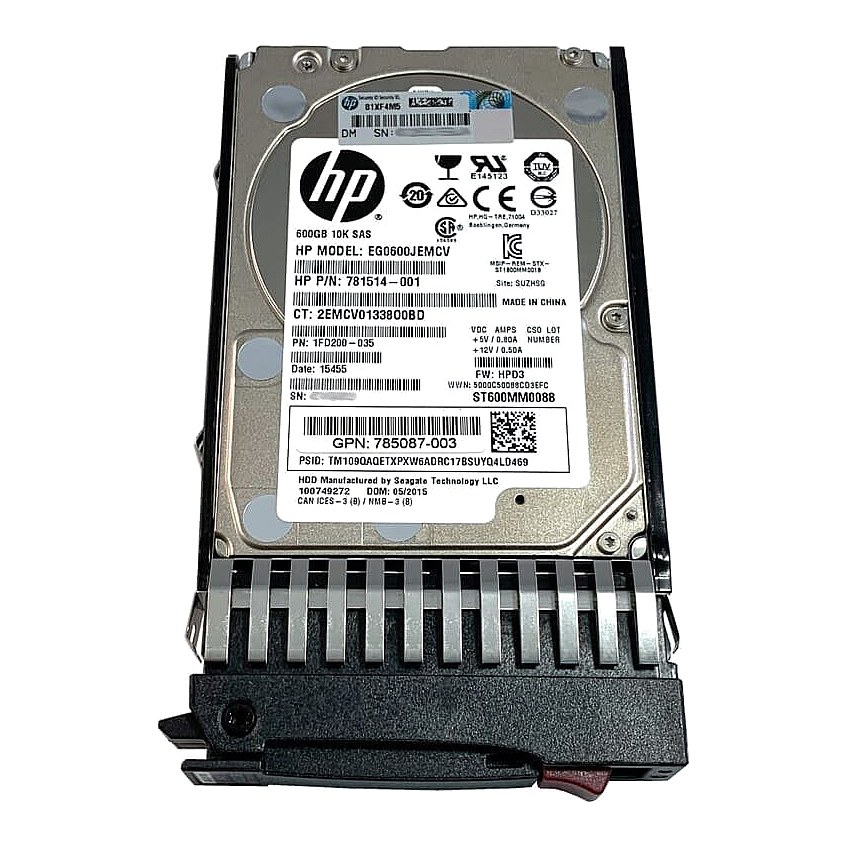 785413-001 HP 600GB 12G 10K 2.5in Dual Port SAS HDD