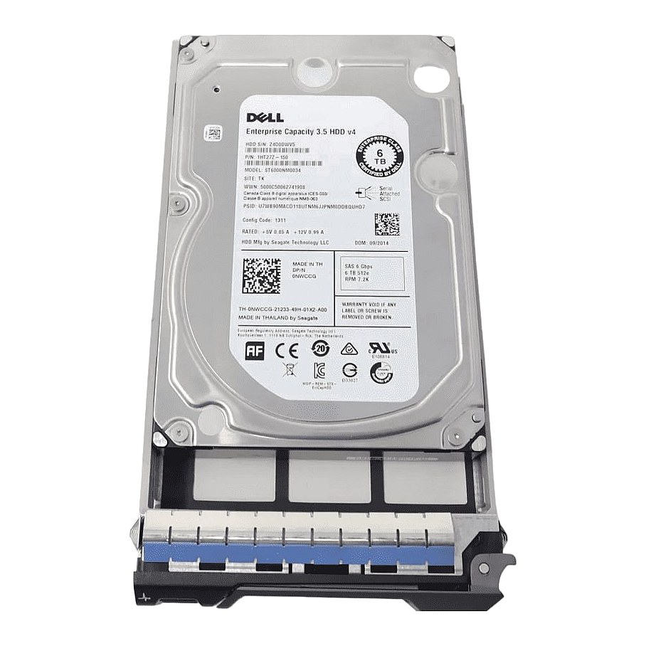 NWCCG Dell 6TB 6G 7.2K 3.5in NL-SAS HDD in F238F Caddy