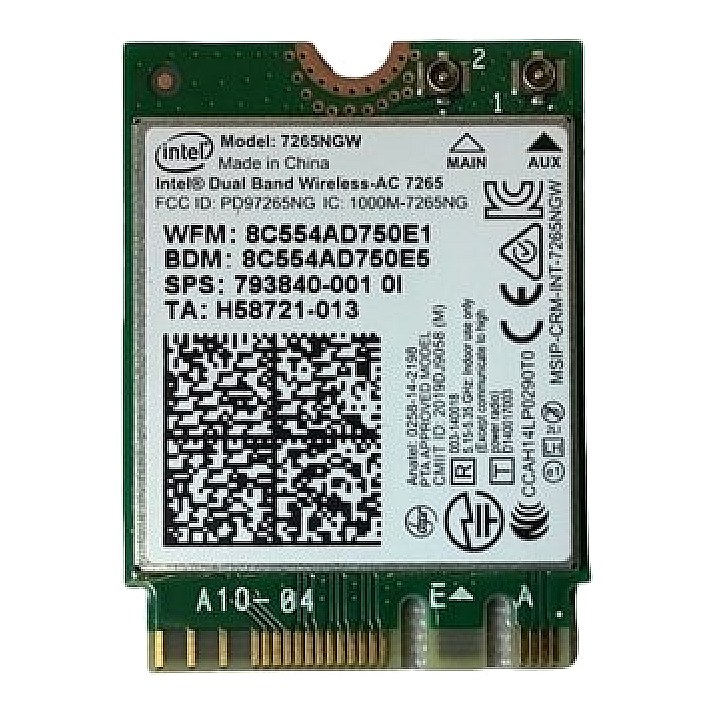 793840-001 HP 7265NGW Dual Band Wireless-AC 7265 WLAN Adapter