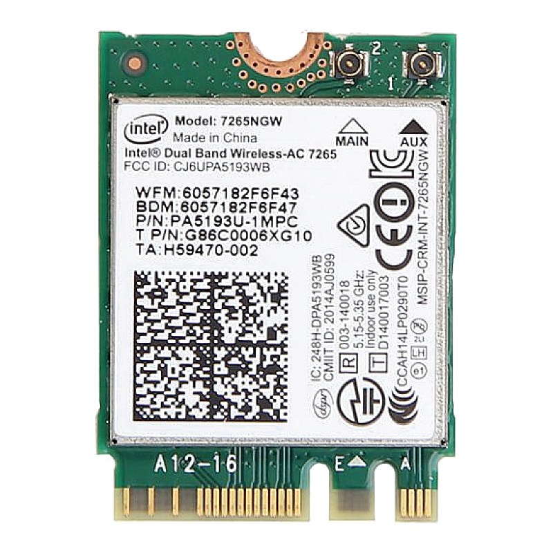 Intel Dual Band Wireless AC 7265 Network Adapter