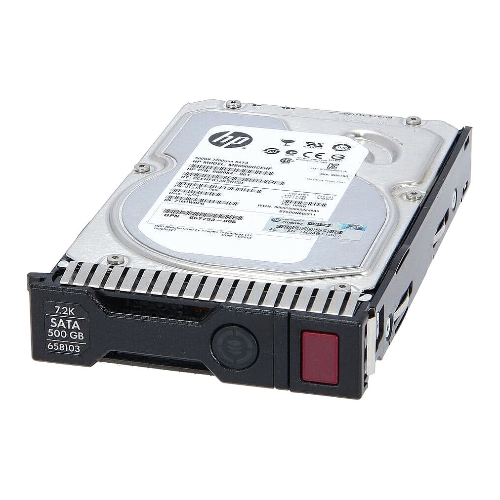 658071-B21 HP G8/G9 500GB 6G 7.2K 3.5in SATA HDD